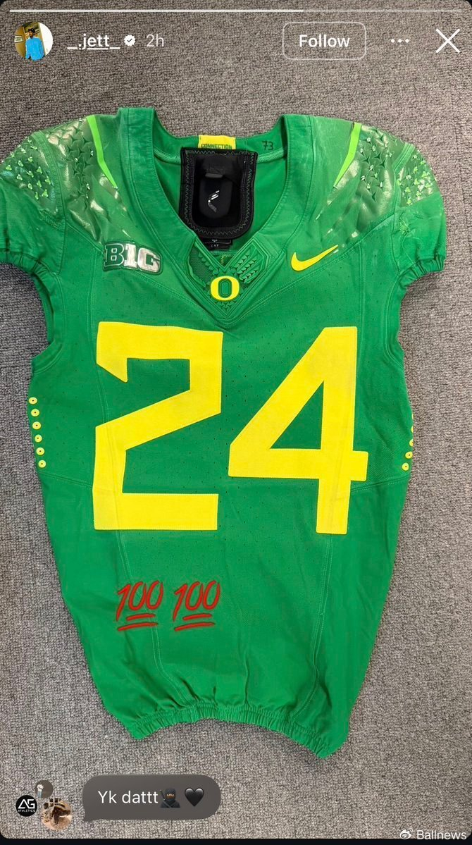 科比外甥杰特·华盛顿将身披24号球衣征战俄勒冈