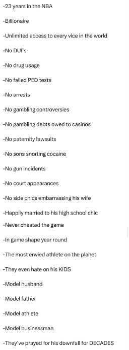 勒布朗·詹姆斯23年无争议生涯完美人生引热议